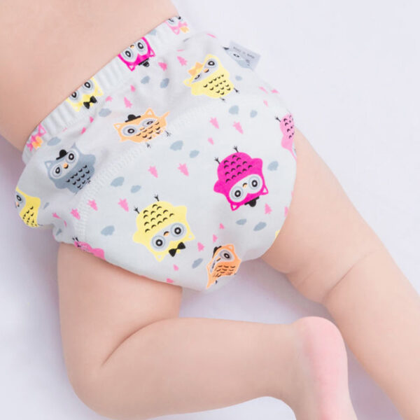 2022 New Baby Reusable Diapers 6 Layer Waterproof Reusable Cotton Diapers - Image 2