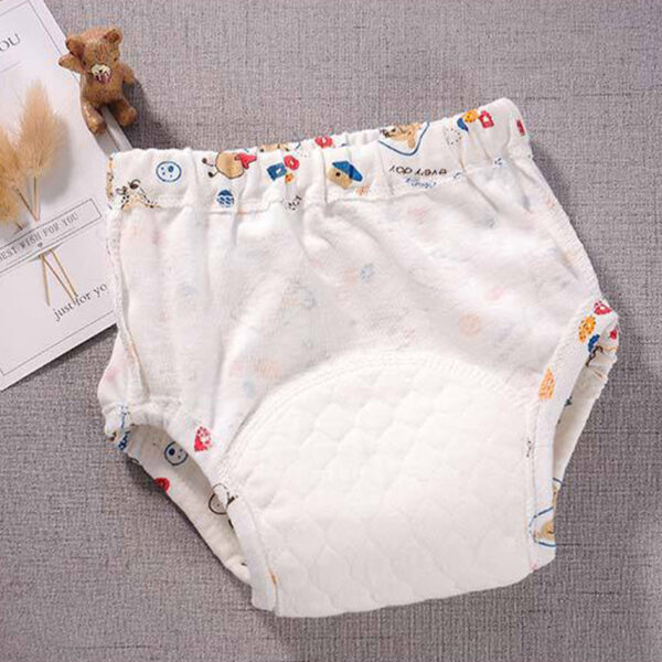 2022 New Baby Reusable Diapers 6 Layer Waterproof Reusable Cotton Diapers - Image 4