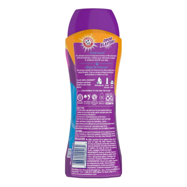 ARM & HAMMER Odor Blasters Fresh Burst In-Wash Laundry Scent Booster, 24 oz Bottle - Image 3