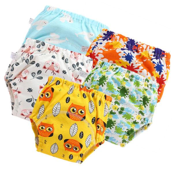 6 Layer Waterproof Reusable Cotton Baby Training Pants Infant Shorts Underwear Cloth Baby Diaper Nappies Panties Nappy Changing - Image 5