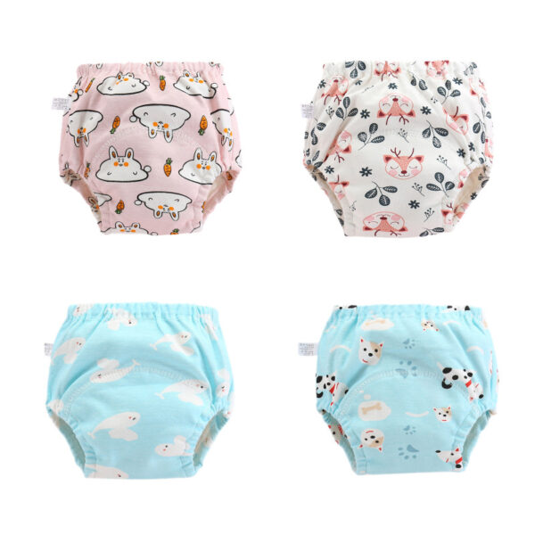 6 Layer Waterproof Reusable Cotton Baby Training Pants Infant Shorts Underwear Cloth Baby Diaper Nappies Panties Nappy Changing - Image 6