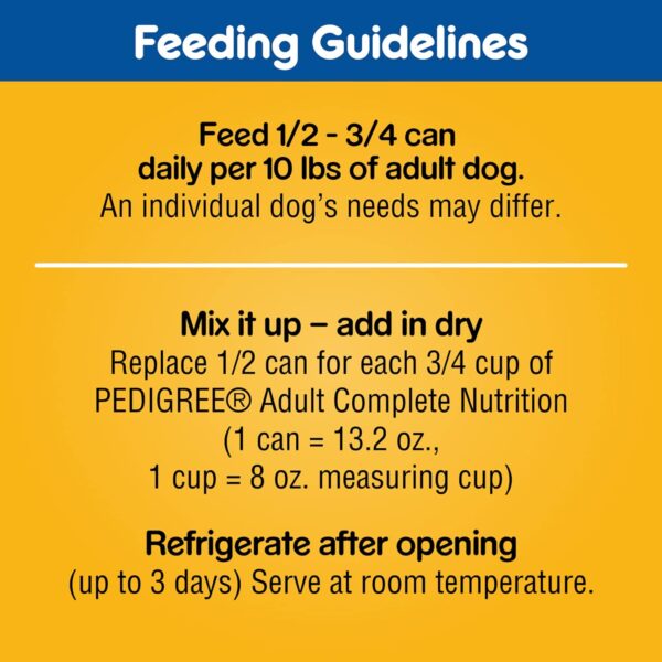 PEDIGREE CHOICE CUTS IN GRAVY Adult Canned Soft Wet Dog Food Variety Pack, Prime Rib, Rice & Vegetable Flavor and Roasted Chicken, 13.2 oz. Cans (Pack of 12) - Image 8