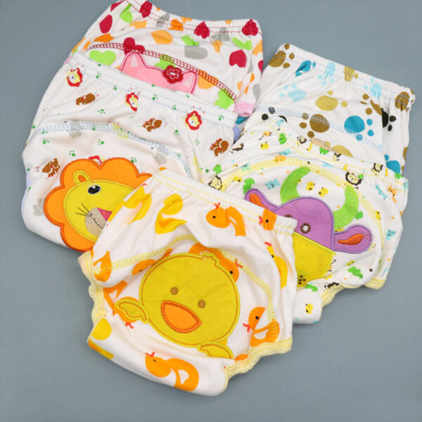 Baby Cotton Training Pants Panties Baby Diapers Reusable Cloth Diaper Nappies - Image 2