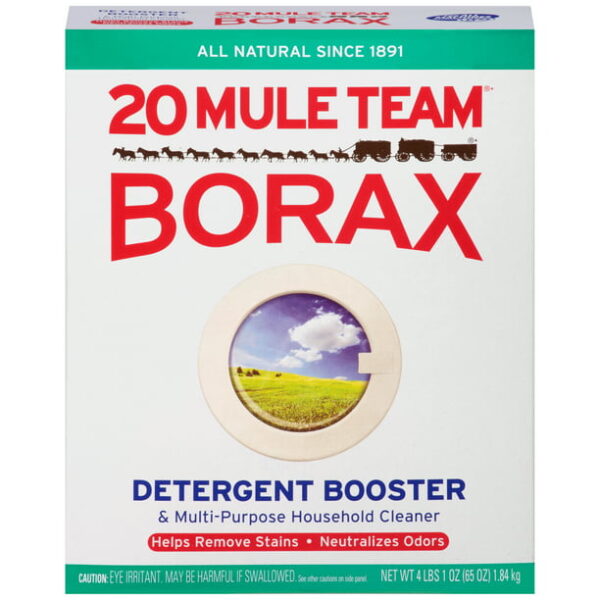 20 Mule Team All Natural Borax Laundry Detergent Booster & Multi-Purpose Household Cleaner, 65 Ounce