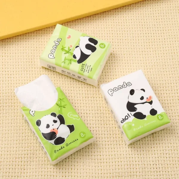 9 Packs Capybara Handkerchief Paper Soft 3Ply Panda Cartoon - Image 6