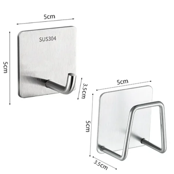 Stainless Sponges Holder Steel Kitchen Self Adhesive Sink - Image 6