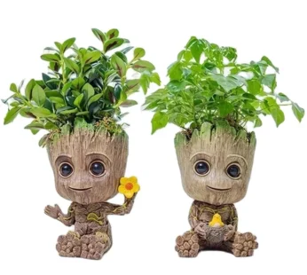 Home Decoration Crafts Miniature Model Office Desktop Display Cartoon Groot Figurines Handicrafts Decor Tree Man Ornament 5CM