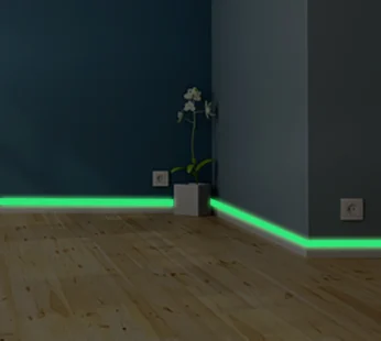 Luminous Band Baseboard Wall Sticker Living Room Decor Bedroom Home Decoration Decals Stair Glow In The Dark DIY Strip Wallpaper