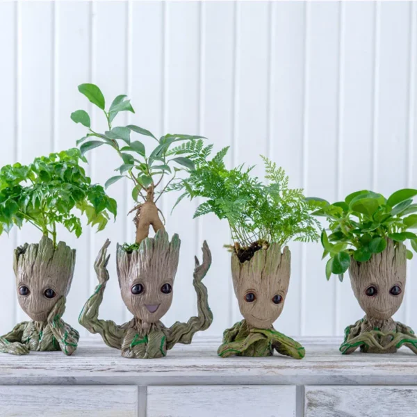 Home Decoration Crafts Miniature Model Office Desktop Display Cartoon Groot Figurines Handicrafts Decor Tree Man Ornament 5CM - Image 4