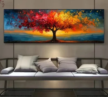 Extra-Large Tree of Life Canvas Poster Abstract Wall Art Modern Home Decor Print Painting Geometric Patterns Living Room Decor